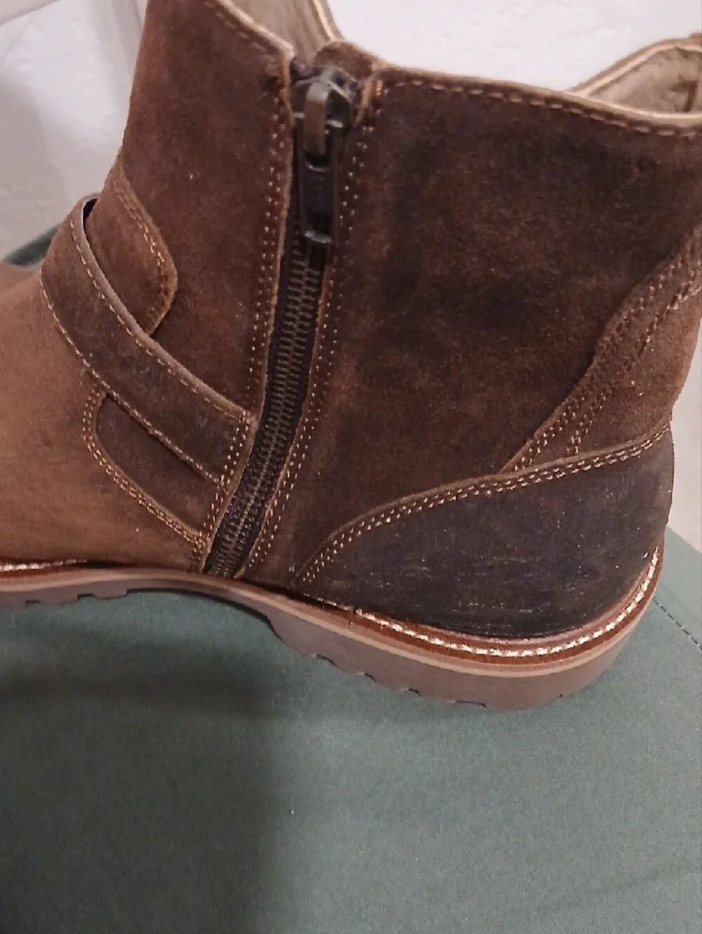 Banana Republic Brown Suede Chukka Zip Boots